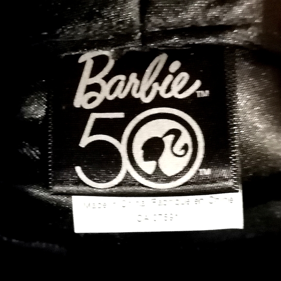 Barbie 50 Black & White Pin Striped Ladies Hat Cap NWT / One Size - Picture 4 of 5